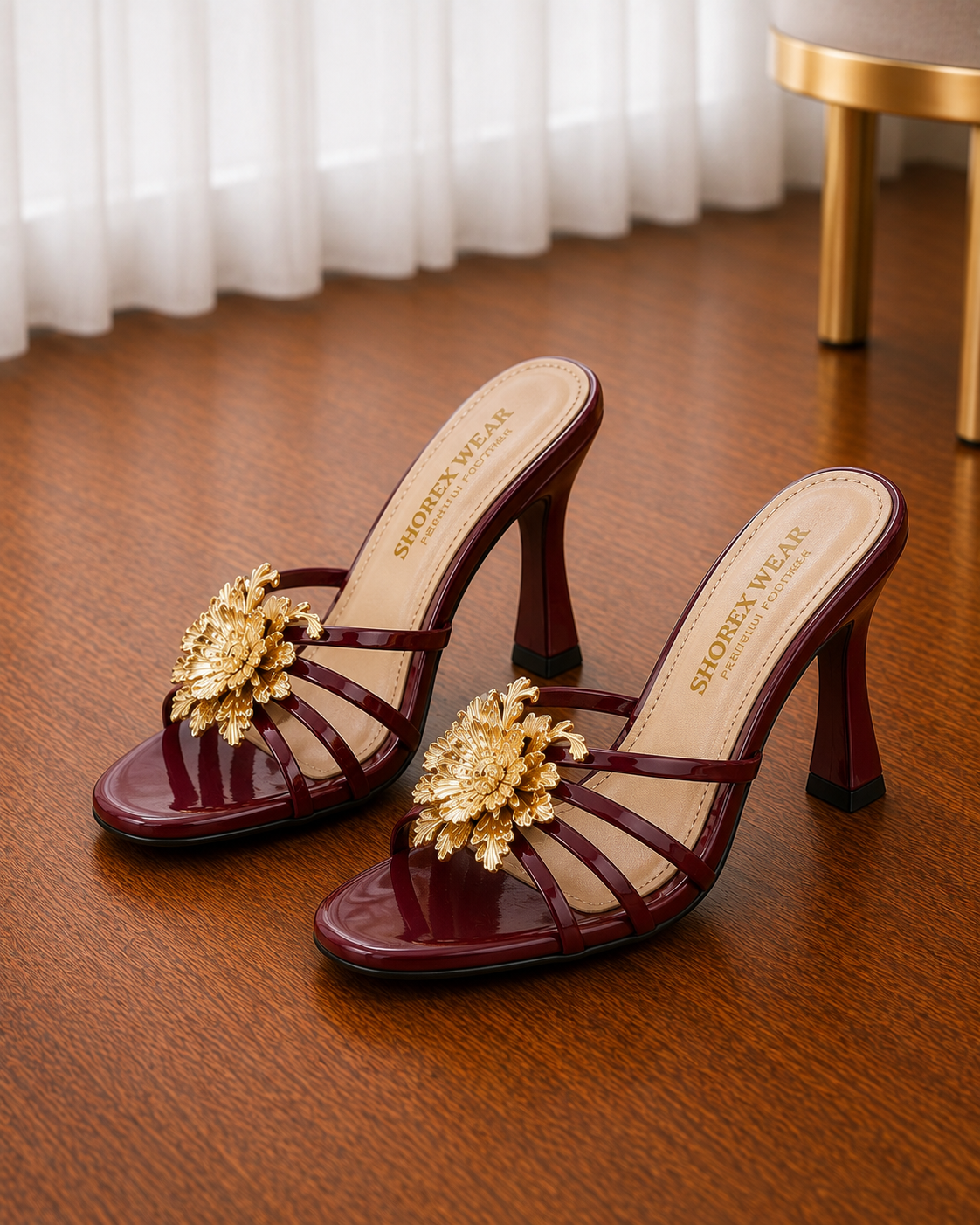Floral Strappy High-Heel